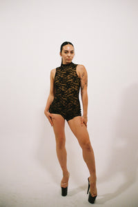 Medusa Black Lace One-Piece Playsuit