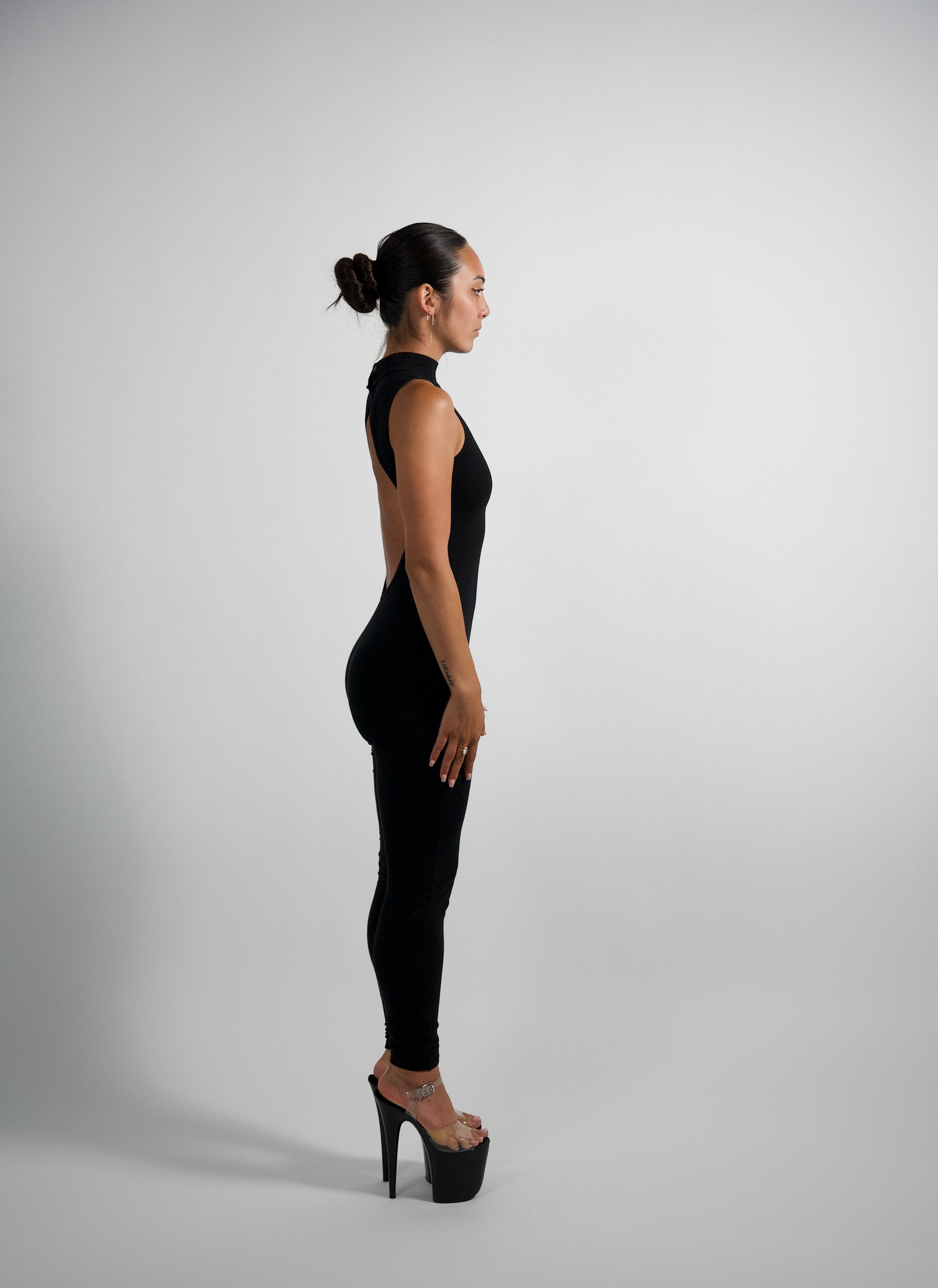 Medusa Black One-Piece Jumpsuit