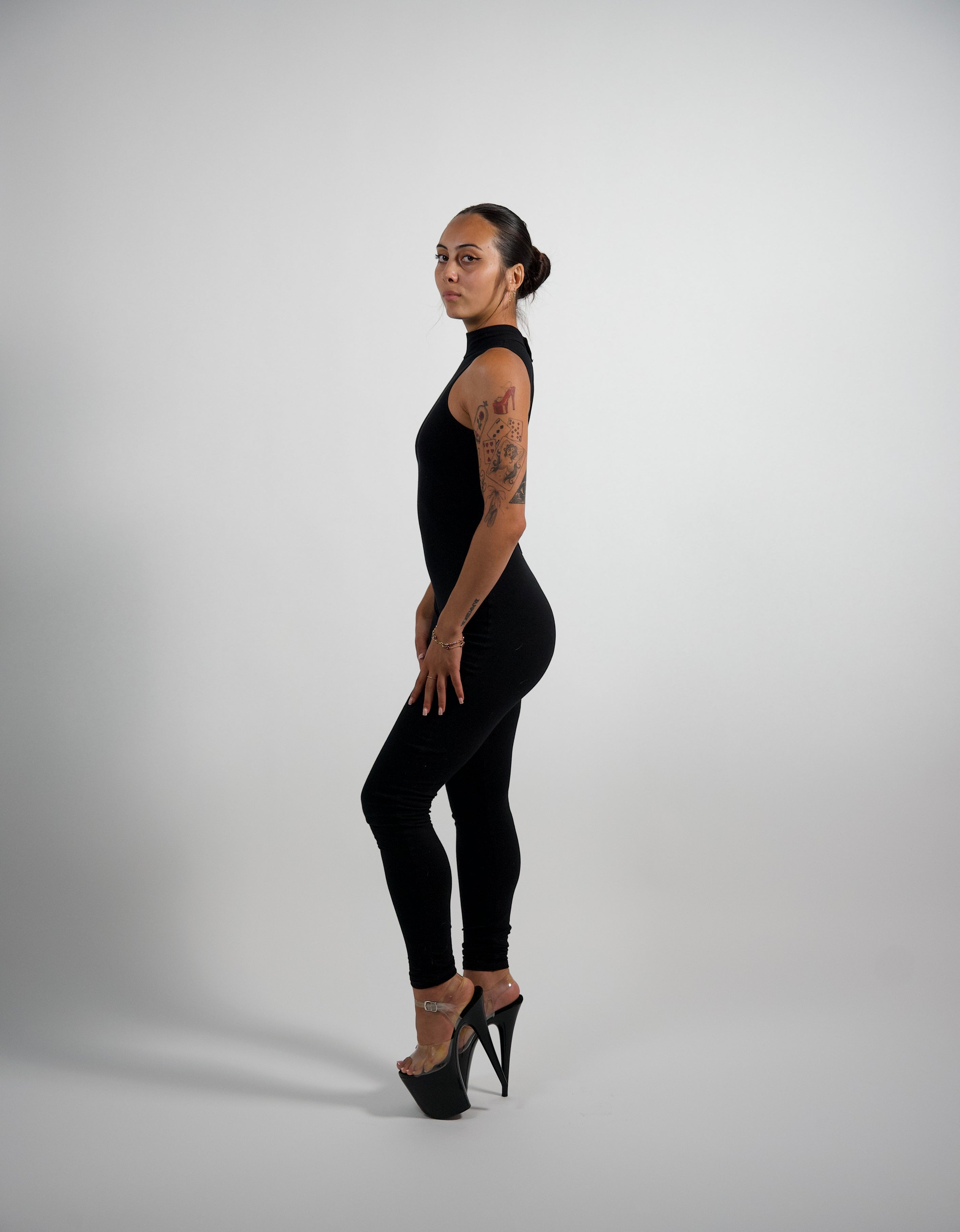 Medusa Black One-Piece Jumpsuit