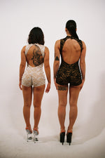 Load image into Gallery viewer, Medusa Black Lace One-Piece Playsuit
